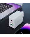 Acefast fast charger GaN (2x USB-C / USB-A) PPS / PD / QC4+ 65W white (A41)