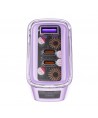 Acefast charger GaN 65W 3 ports (1xUSB, 2xUSB C) purple (A45)