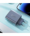 Acefast charger GaN 65W 3 ports (1xUSB, 2xUSB C) purple (A45)