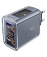 Acefast GaN charger 65W 3 ports (1xUSB, 2xUSB C) green (A45)