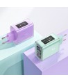 Acefast GaN charger 65W 3 ports (1xUSB, 2xUSB C) green (A45)