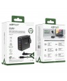 Fast charger GaN UK 100W Power Delivery 3x USB C 1x USB - black