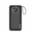 Dudao powerbank 10000mAh 1xUSB-A / 1xUSB-C 22.5W with built-in cable 1xLightning / 1xUSB-C black (K15sB)