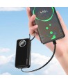 Dudao powerbank 10000mAh 1xUSB-A / 1xUSB-C 22.5W with built-in cable 1xLightning / 1xUSB-C black (K15sB)