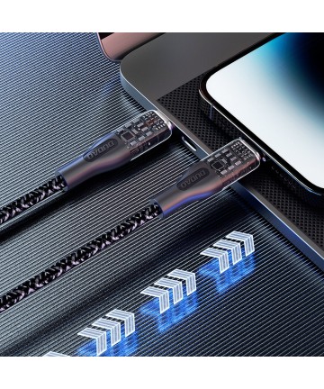 Dudao L22C USB-C - USB-C cable 120W 1m - gray