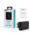 Choetech charger GaN 140W 4 ports (2x USB C, 2x USB) black (PD6005)
