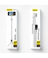 Selfie stick / telescopic pole with tripod Dudao F18W - white