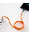 Dudao L24CL USB-C - Lightning angled cable with 180° rotation 30W 1m - orange