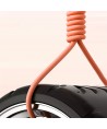 Dudao L24CL USB-C - Lightning angled cable with 180° rotation 30W 1m - orange