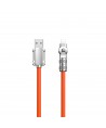 Dudao L24AL USB-A - Lightning angled cable with 180° rotation 30W 1m - orange