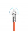 Dudao L24AL USB-A - Lightning angled cable with 180° rotation 30W 1m - orange