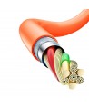Dudao L24AL USB-A - Lightning angled cable with 180° rotation 30W 1m - orange