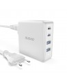 GaN 100W fast wall charger 2 x USB-C / 2 x USB Dudao A100EU - white