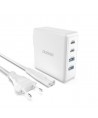 GaN 100W fast wall charger 2 x USB-C / 2 x USB Dudao A100EU - white