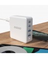 GaN 100W fast wall charger 2 x USB-C / 2 x USB Dudao A100EU - white