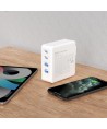 GaN 100W fast wall charger 2 x USB-C / 2 x USB Dudao A100EU - white