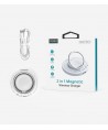 MagSafe Choetech T603-F inductive charger with holder - white