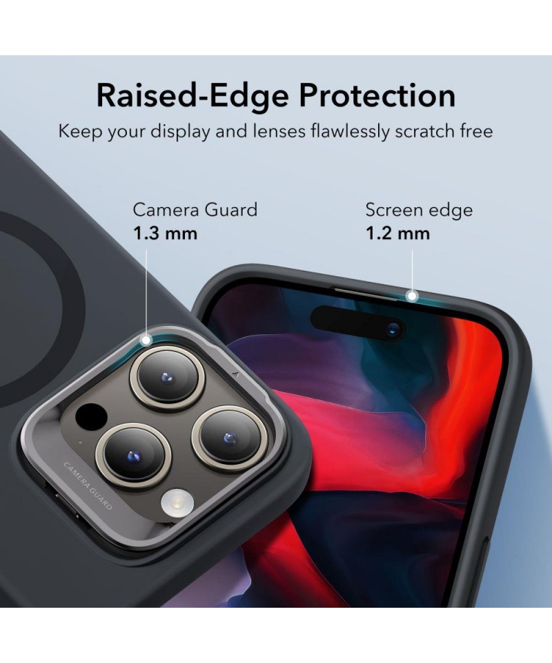 ESR Cloud Kickstand Case for iPhone 15 Pro, for MagSafe Case with Stand,  Ultra-high Hardness Protection, Strong Magnetic Lock, Built-in Camera Ring