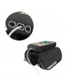 Wozinsky frame bike bag + detachable phone cover up to 6.5 "1.5l black (WBB7BK)