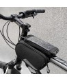 Wozinsky frame bike bag + detachable phone cover up to 6.5 "1.5l black (WBB7BK)