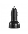 Joyroom 70W car charger with 3 ports: USB, 2 x USB C black (JR-CL26)