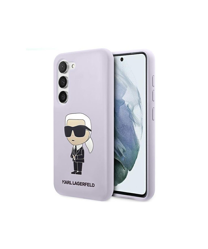 Karl Lagerfeld KLHCS23MSNIKBCU S23+ S916 hardcase purple/purple Silicone Ikonik
