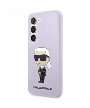 Karl Lagerfeld KLHCS23MSNIKBCU S23+ S916 hardcase purple/purple Silicone Ikonik