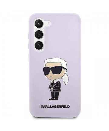 Karl Lagerfeld KLHCS23MSNIKBCU S23+ S916 hardcase purple/purple Silicone Ikonik