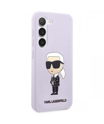 Karl Lagerfeld KLHCS23MSNIKBCU S23+ S916 hardcase purple/purple Silicone Ikonik
