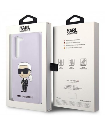 Karl Lagerfeld KLHCS23MSNIKBCU S23+ S916 hardcase purple/purple Silicone Ikonik