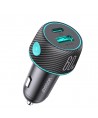60W USB-C USB-A car charger Joyroom JR-CCN01 - black