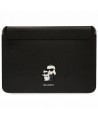 Karl Lagerfeld Saffiano Karl&Choupette case for a 14" laptop - black