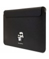 Karl Lagerfeld Saffiano Karl&Choupette case for a 14" laptop - black