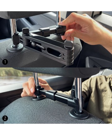 Wozinsky Adjustable Headrest Holder for Tablet or Phone Black (WTHBK3)