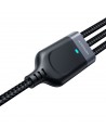 Joyroom Multi-Use Series S-A18 3in1 USB-A - Lightning / USB-C / micro USB cable 0.3m - black