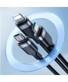 Joyroom Multi-Use Series S-A18 3in1 USB-A - Lightning / USB-C / micro USB cable 0.3m - black