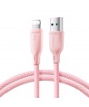 Joyroom Multi-Color Series S-A34 USB-A / Lightning 3A cable 1m - pink