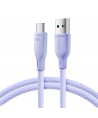 Joyroom Multi-Color Series S-A34 USB-A / USB-C 100W Cable 1m - Purple