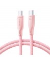 Joyroom Multi-Color Series S-A34 USB-C / USB-C PD 60W 1m Cable - Pink