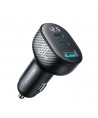 Joyroom JR-CCD04 30W 2x USB-C USB-A car charger with display - black