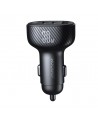 Joyroom JR-CCD04 30W 2x USB-C USB-A car charger with display - black