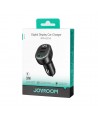 Joyroom JR-CCD04 30W 2x USB-C USB-A car charger with display - black