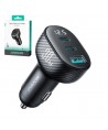 Joyroom JR-CCD04 30W 2x USB-C USB-A car charger with display - black