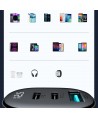 Joyroom JR-CCD04 30W 2x USB-C USB-A car charger with display - black