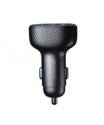 Joyroom JR-CCD03 3.4A Car Charger with Display 3x USB-A - Black
