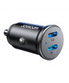 Joyroom JR-CCN06 30W 2x USB-C Metal Mini Car Charger - Black