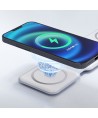 Dudao A11N 15W 3in1 Inductive Charger - White + USB-C / USB-C Cable
