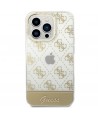 Guess GUHCP14XHG4MHG iPhone 14 Pro Max 6.7 "gold / gold hardcase 4G Pattern Script