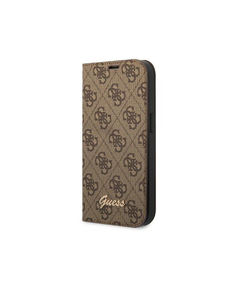 Guess GUBKP14SHG4SHW iPhone 14 6.1 "brown / brown book 4G Vintage Gold Logo