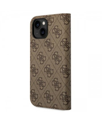 Guess GUBKP14SHG4SHW iPhone 14 6.1 "brown / brown book 4G Vintage Gold Logo